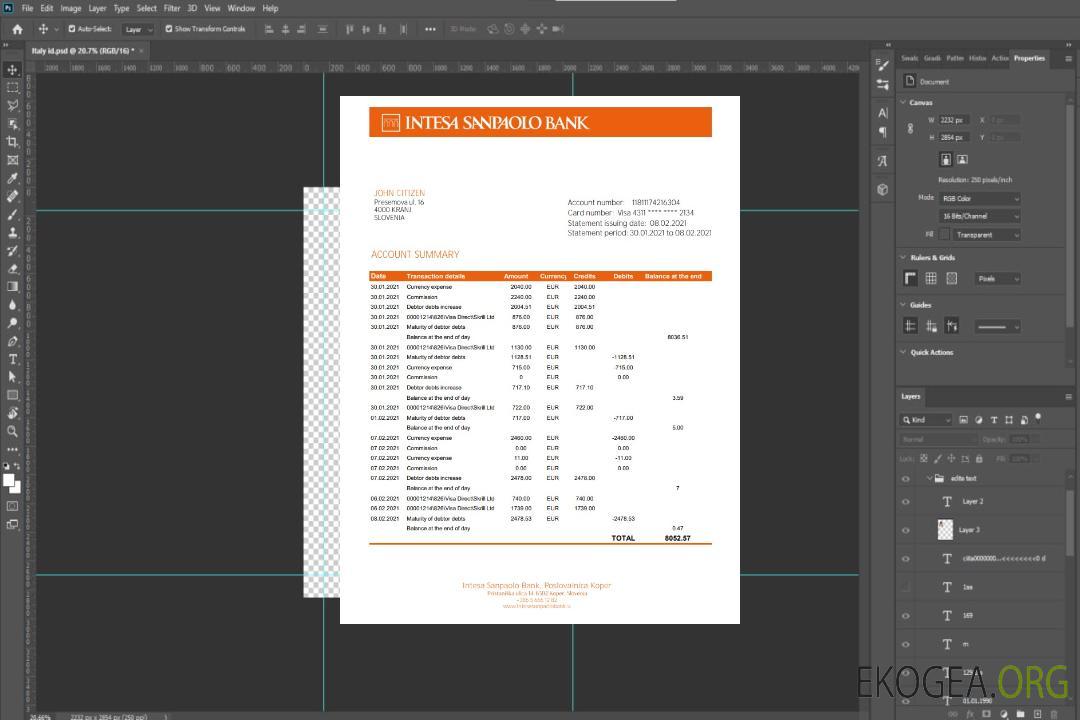 Slovénie Intesa Sanpaolo Bank, Poslovalnica Koper excel pdf template Slovénie Intesa Sanpaolo Bank, Poslovalnica Koper excel pdf template